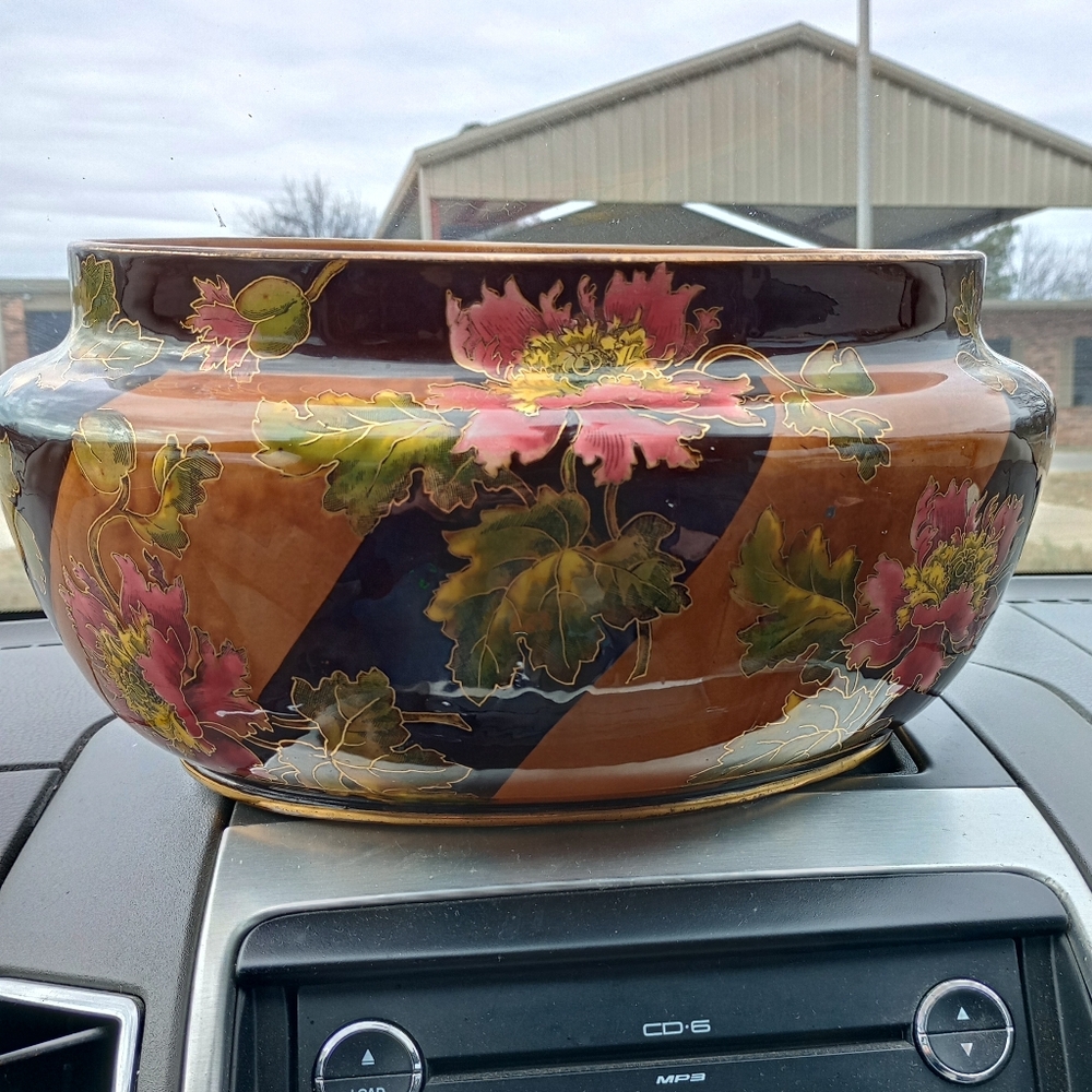 Keller & Guerin Floral Jardiniere Circa 1880's France